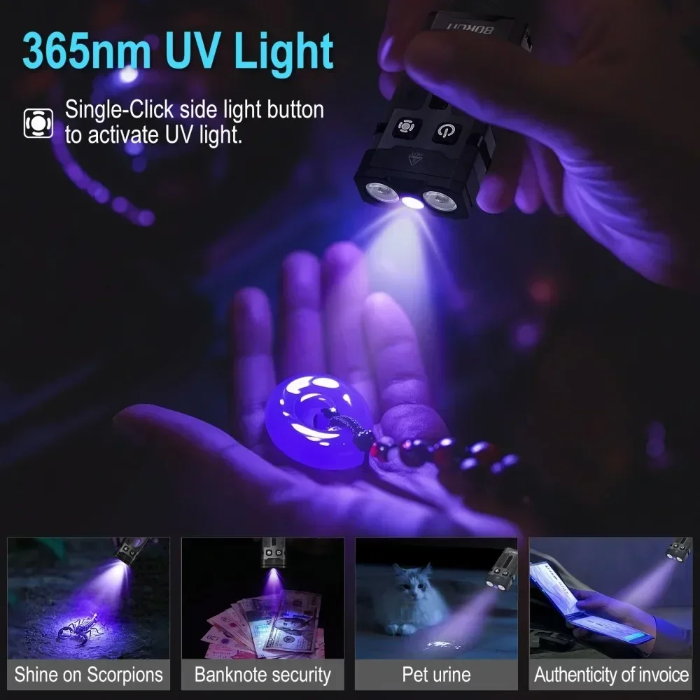 BORUiT EV20 1100LM EDC UV llav - Fishing Kit Compact reseña y precio