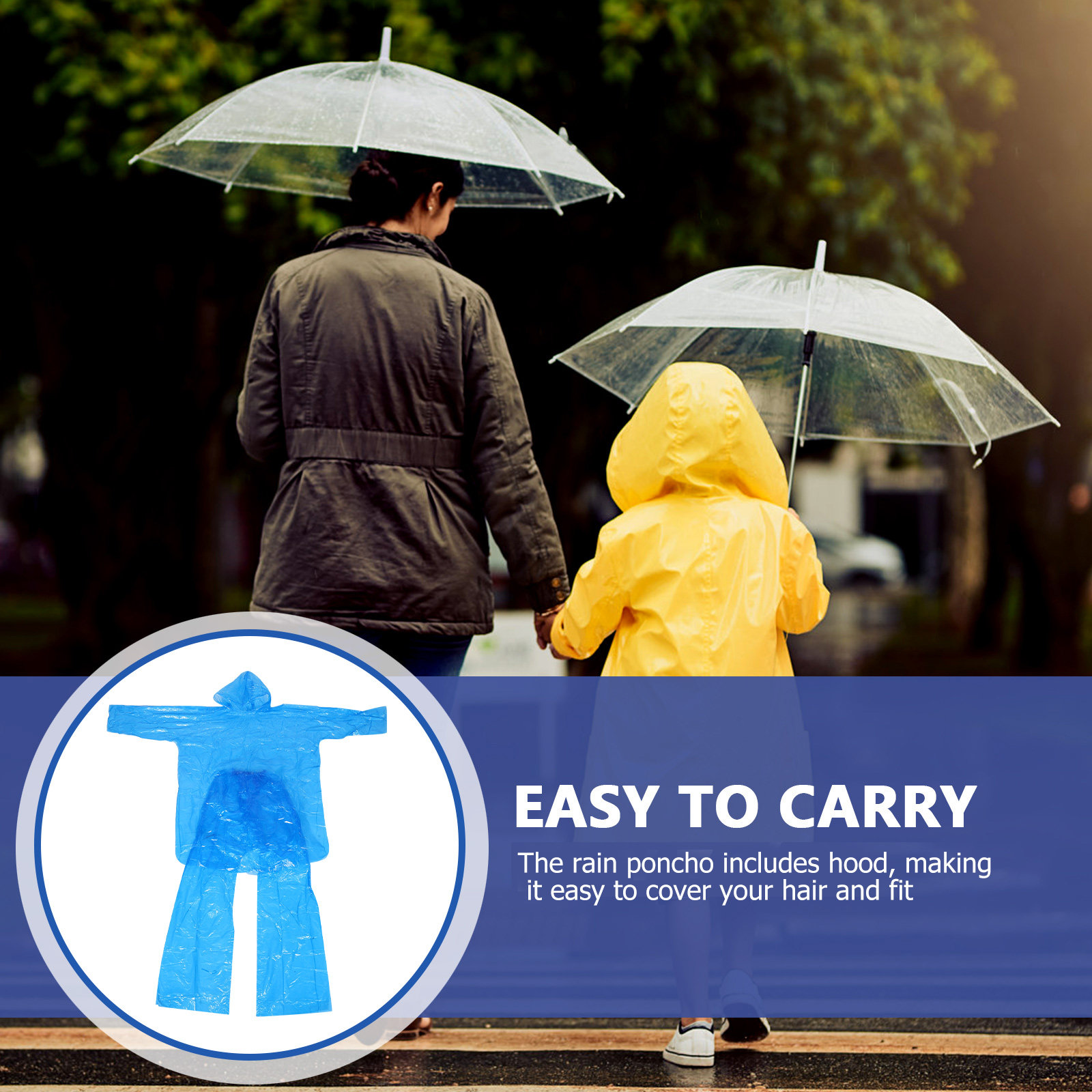 Conjunto de Impermeable Transp - Emergency Poncho Rain reseña y precio